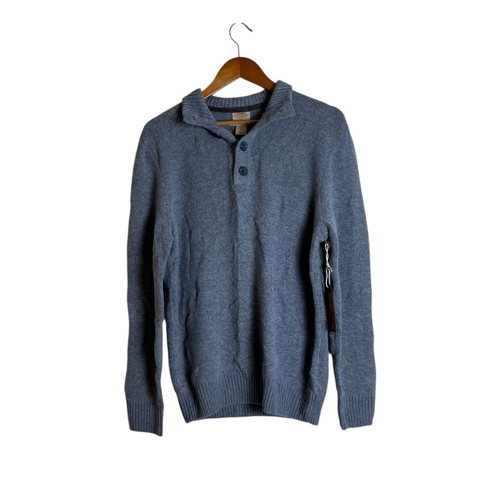 NWT! Telluride grey wool blend collared sweater